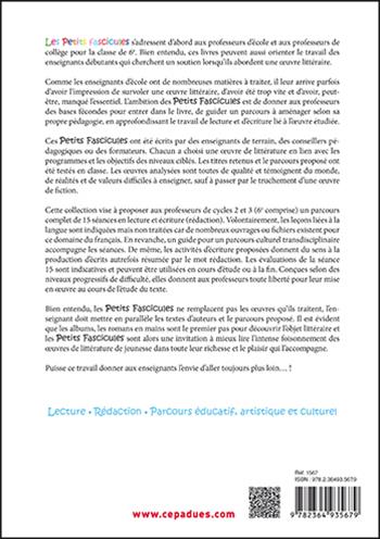 Quatrième de couverture de « PETIT FASCICULE A L'USAGE DES ENSEIGNANTS POUR LA LECON DE FRANCAIS SUR BOU ET LES 3 ZOURS »