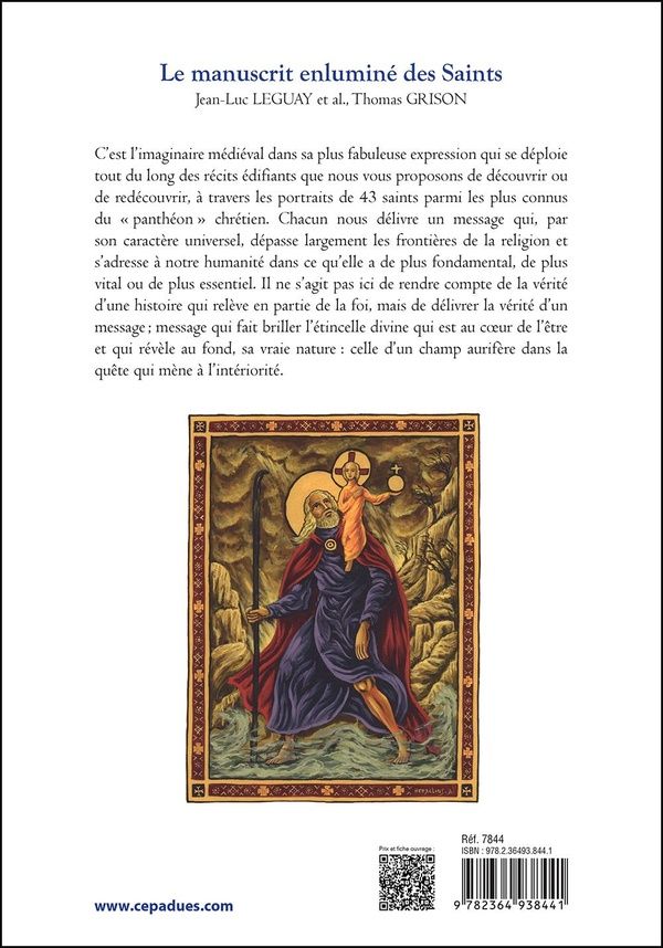 Quatrième de couverture de « Le manuscrit enluminé des Saints »
