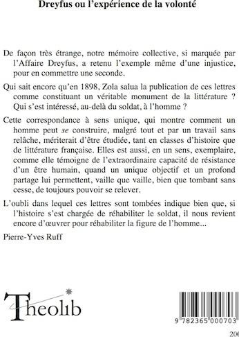Quatrième de couverture de « LETTRES D'UN INNOCENT »