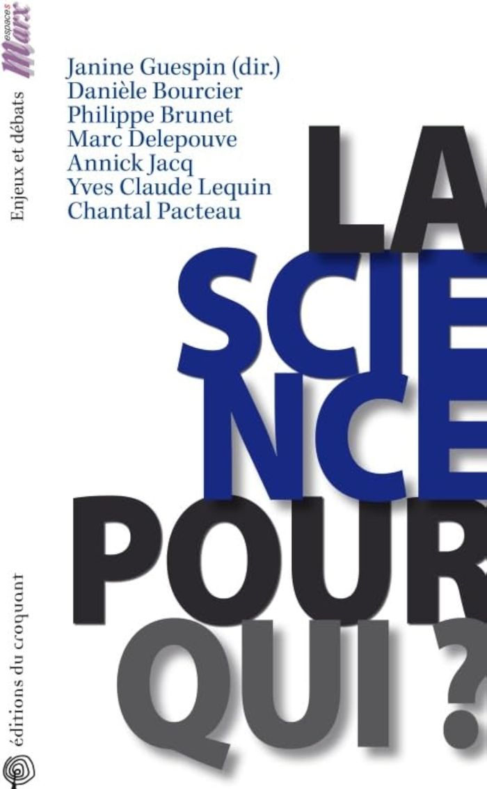 Couverture du livre « LA SCIENCE POUR QUI ? » de Annick Jacq, librairie Les Contes Infusés à Corte