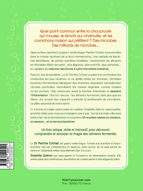 Quatrième de couverture de « La magie des aliments fermentés »