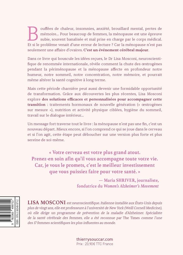 Quatrième de couverture de « La ménopause commence dans le cerveau »
