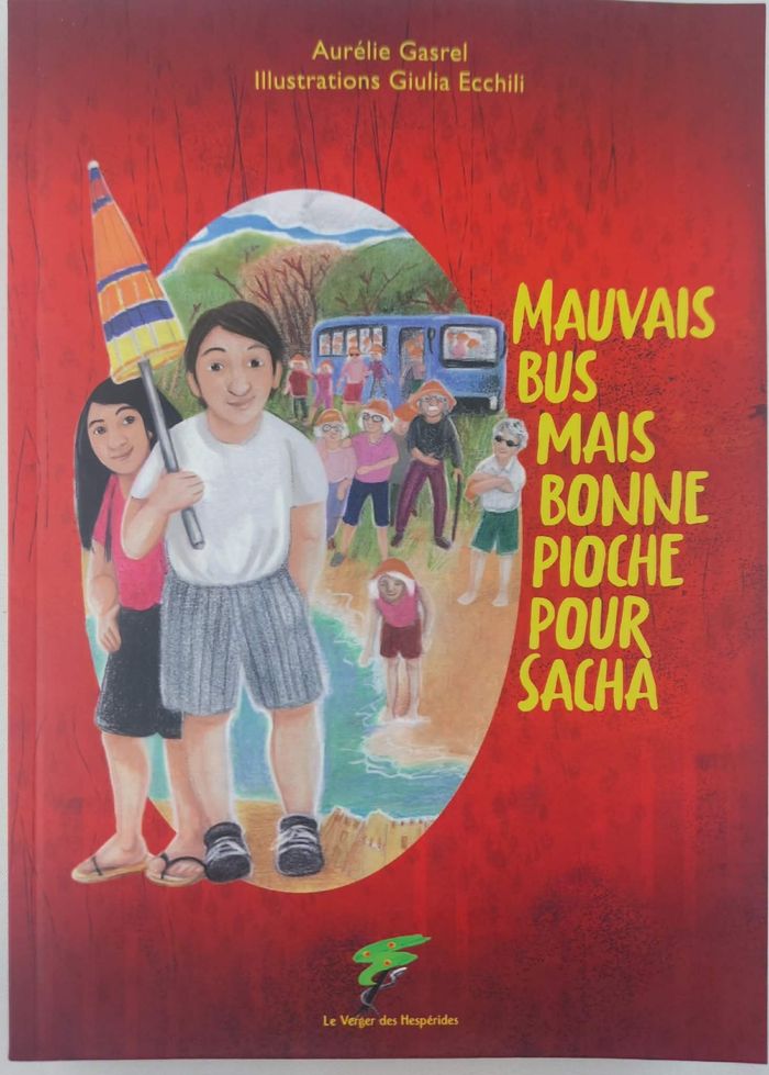 Couverture du livre « MAUVAIS BUS MAIS BONNE PIOCHE POUR SACHA » de Gasrel/echhili, librairie Les Contes Infusés à Corte