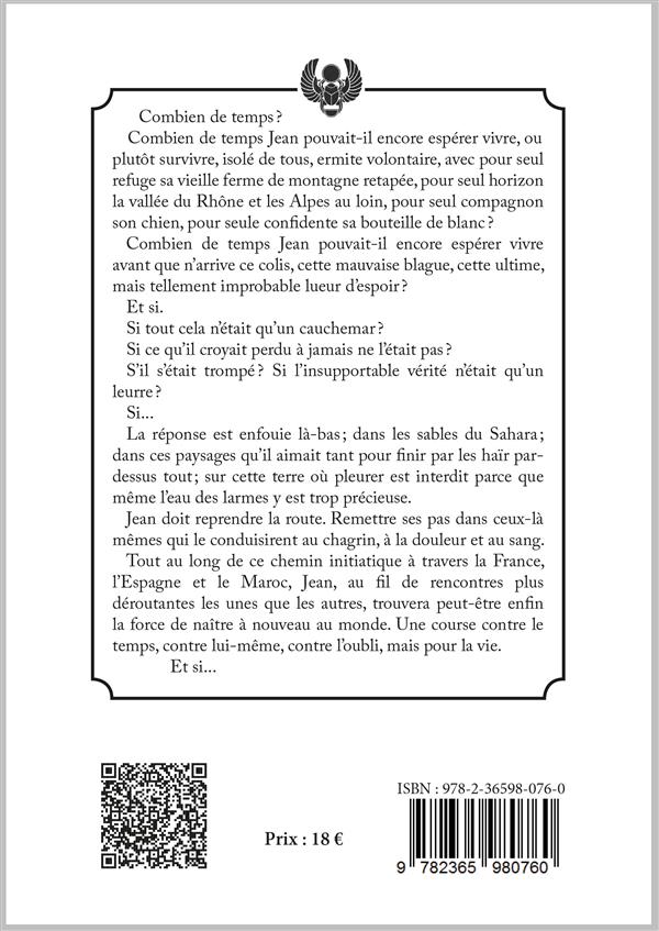 Quatrième de couverture de « LA COURSE DU SCARABEE »