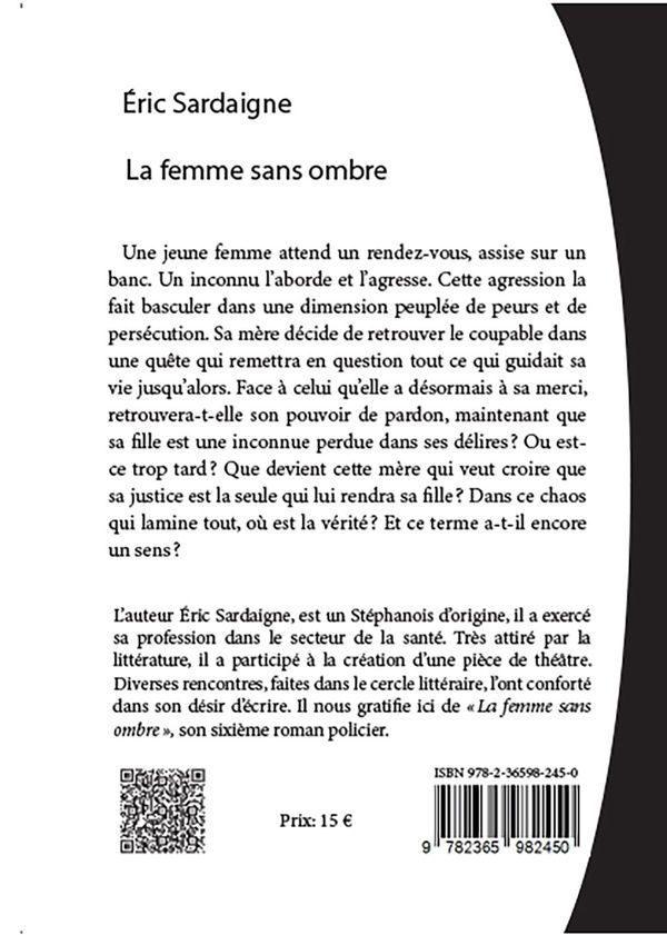 Quatrième de couverture de « LA FEMME SANS OMBRE »