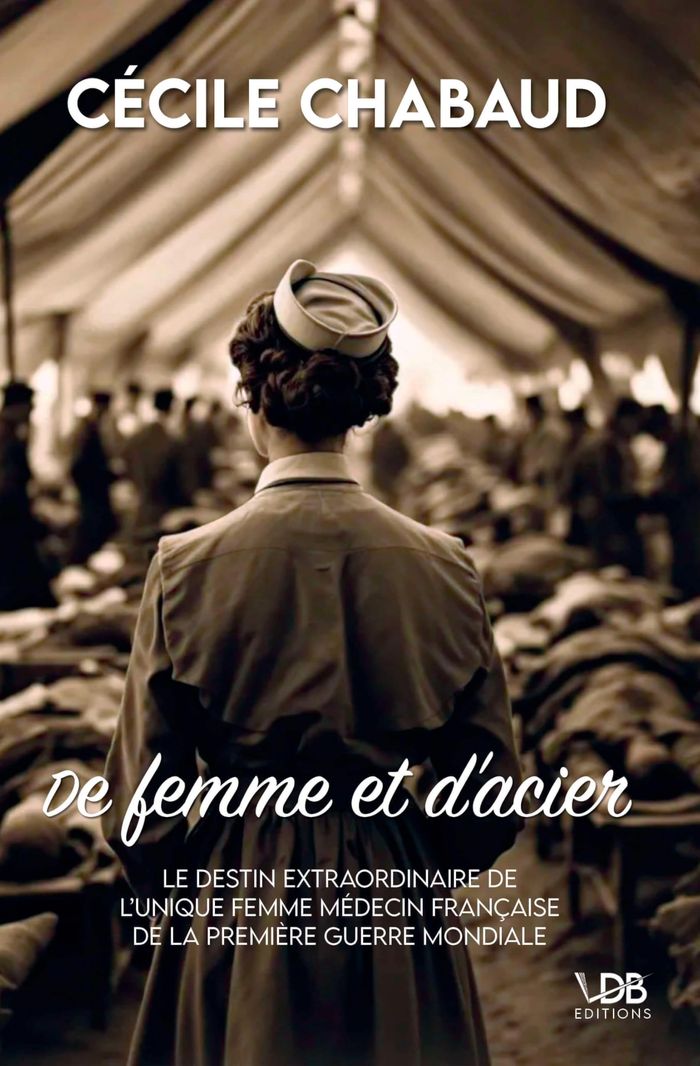 Couverture du livre « De femme et d'acier » de Cécile Chabaud, librairie Les Contes Infusés à Corte