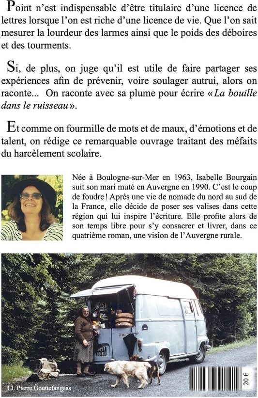 Quatrième de couverture de « La bouille dans le ruisseau : roman »