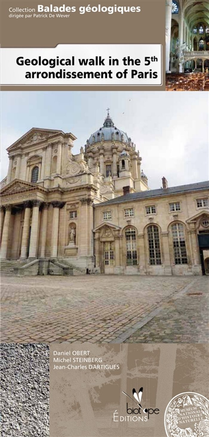Couverture du livre « GEOLOGICAL WALK IN THE 5TH ARRONDISSEMENT OF PARIS », librairie Les Contes Infusés à Corte