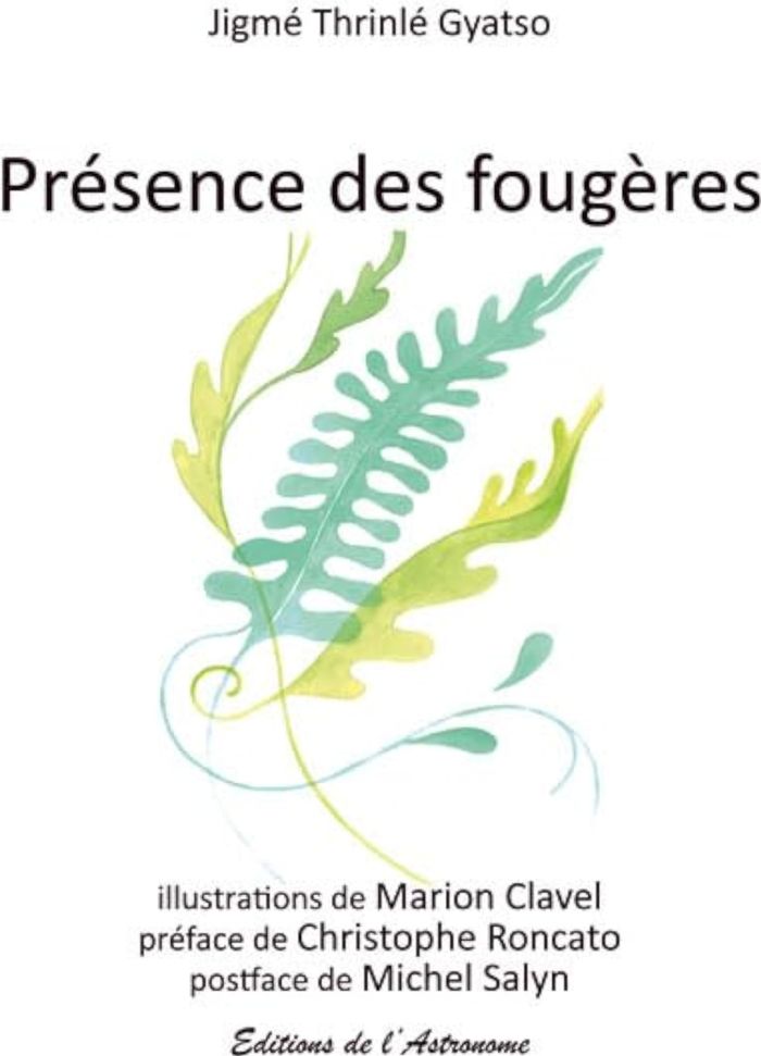 Couverture du livre « PRESENCE DES FOUGERES » de Gyatso Thrinle, librairie Les Contes Infusés à Corte
