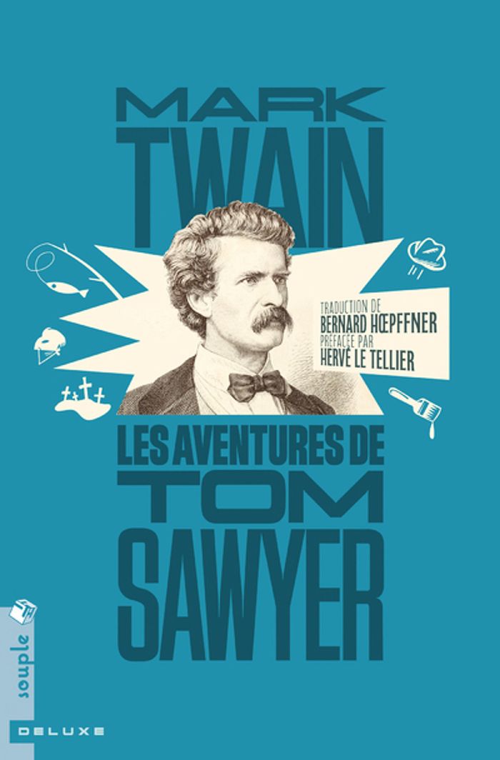 Couverture du livre « Les aventures de Tom Sawyer » de Mark Twain, librairie Les Contes Infusés à Corte