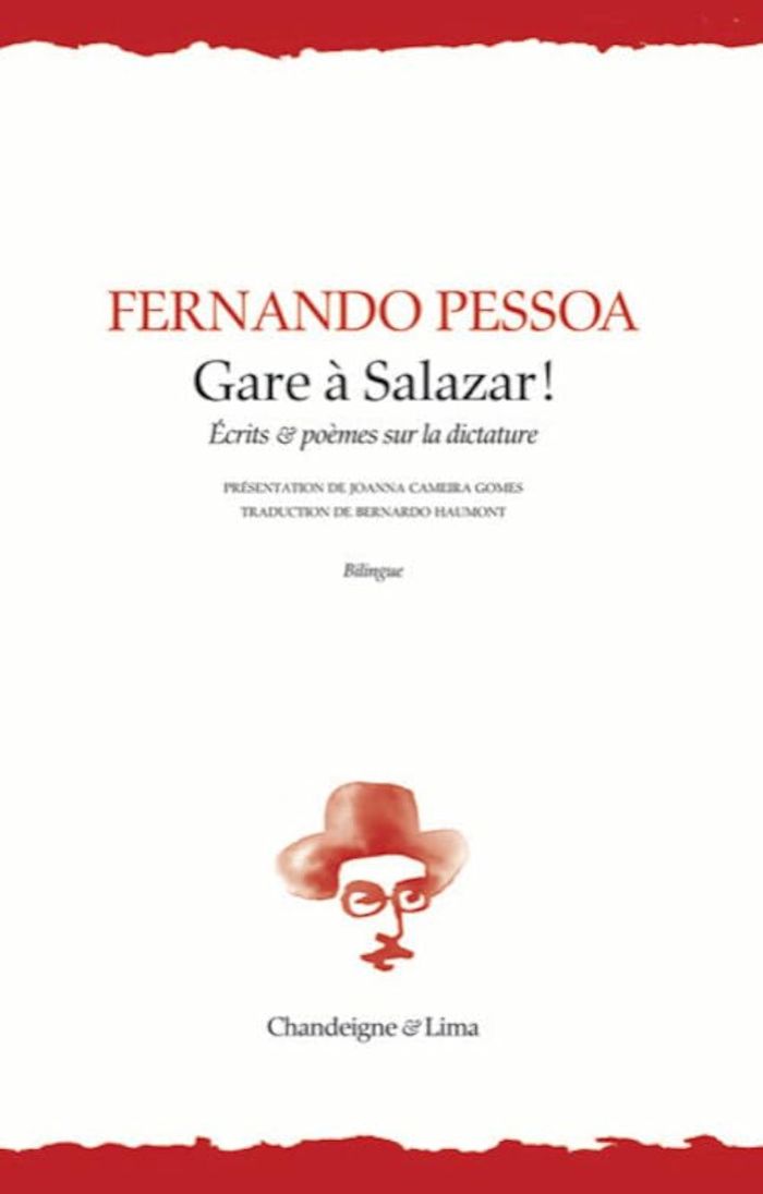 Couverture du livre « Gare à Salazar ! : écrits & poèmes sur la dictature » de Fernando Pessoa, librairie Les Contes Infusés à Corte