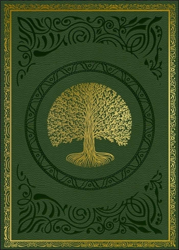 Couverture du livre « GRIMOIRE VIERGE ARBRE DE VIE », librairie Les Contes Infusés à Corte