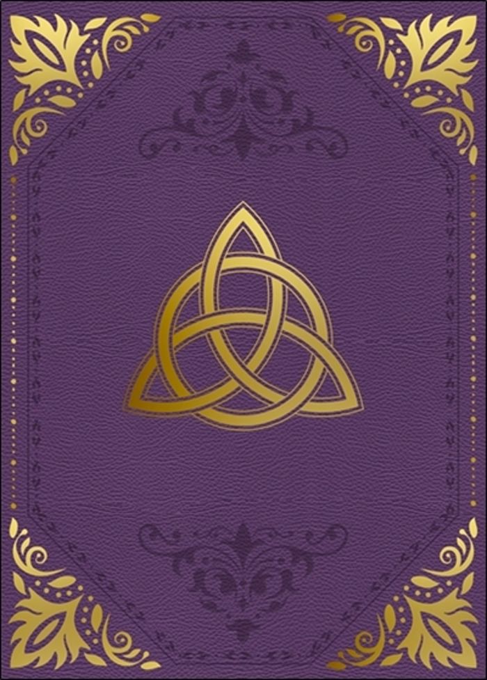 Couverture du livre « GRIMOIRE VIERGE TRIQUETRA », librairie Les Contes Infusés à Corte