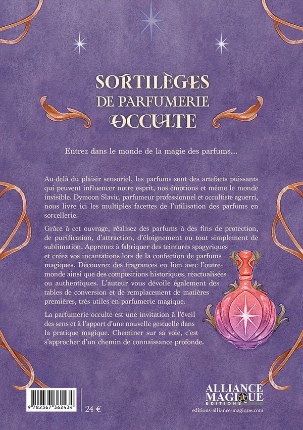 Quatrième de couverture de « Sortilèges de parfumerie occulte »