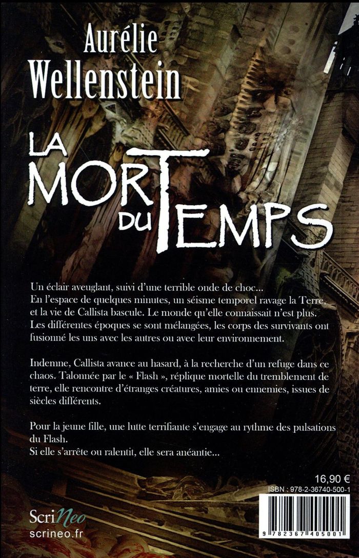 Quatrième de couverture de « La mort du temps »