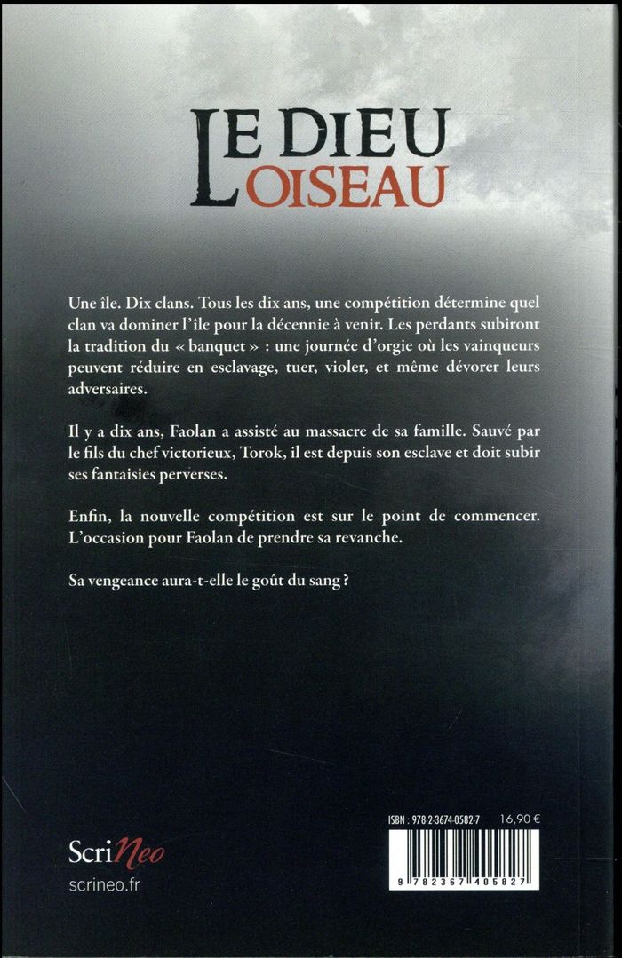 Quatrième de couverture de « Le dieu oiseau »