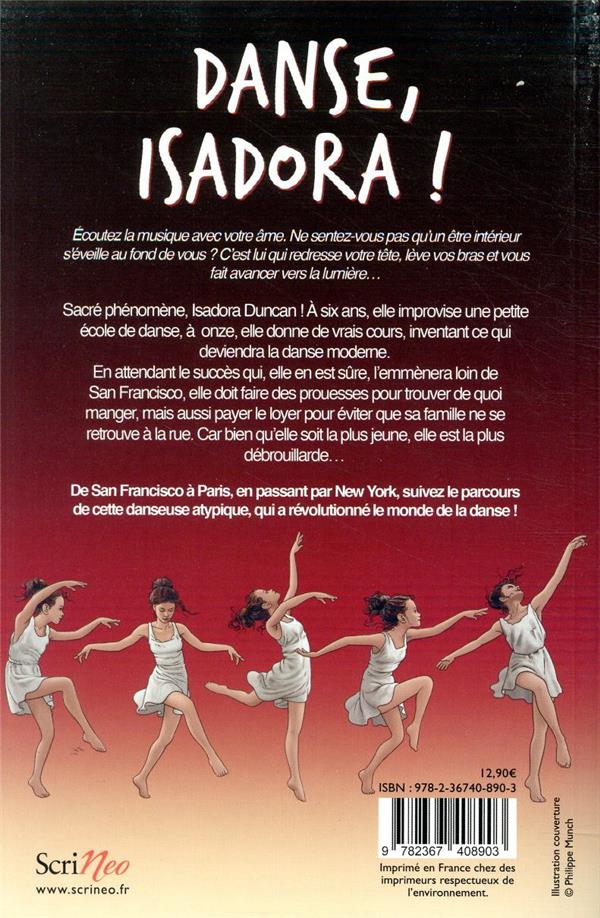 Quatrième de couverture de « Danse, Isadora ! »