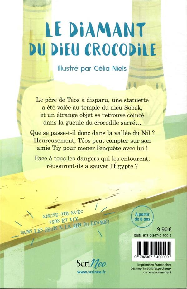 Quatrième de couverture de « Le diamant du dieu crocodile »