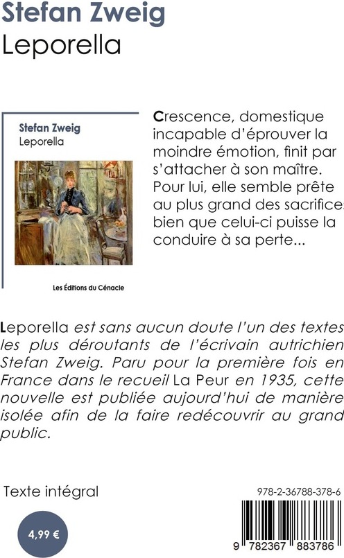 Quatrième de couverture de « Leporella »