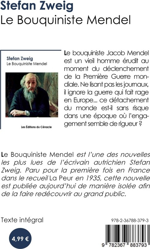 Quatrième de couverture de « Le bouquiniste Mendel »