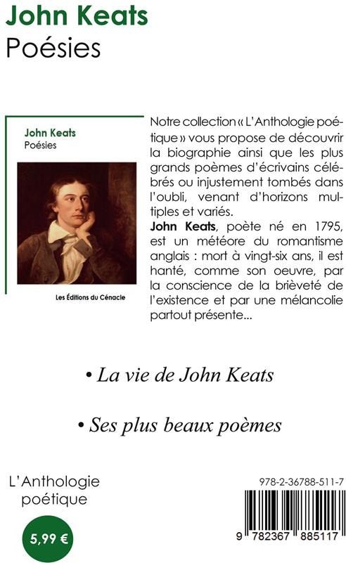 Quatrième de couverture de « POESIES - EDITION ENRICHIE »