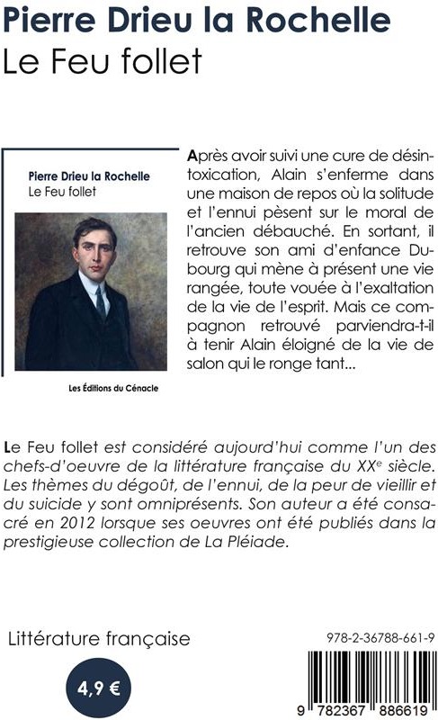 Quatrième de couverture de « LE FEU FOLLET »