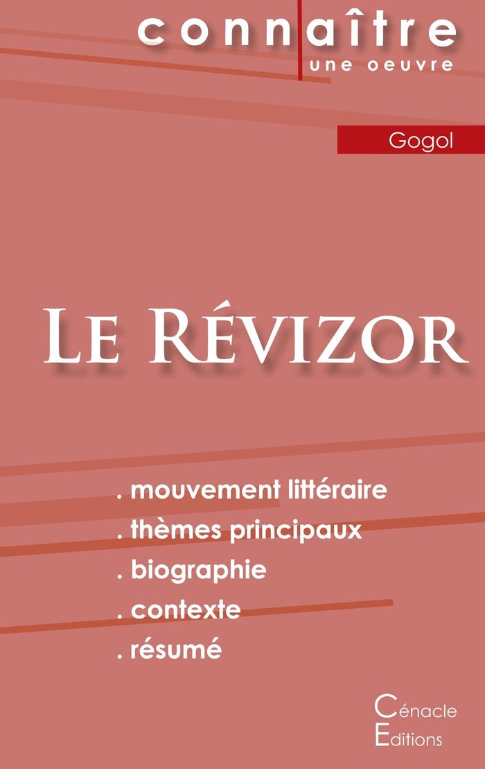 Couverture du livre « FICHE DE LECTURE LE REVIZOR DE NICOLAS GOGOL (ANALYSE LITTERAIRE DE REFERENCE ET RESUME COMPLET) » de Nicolas Gogol, librairie Les Contes Infusés à Corte