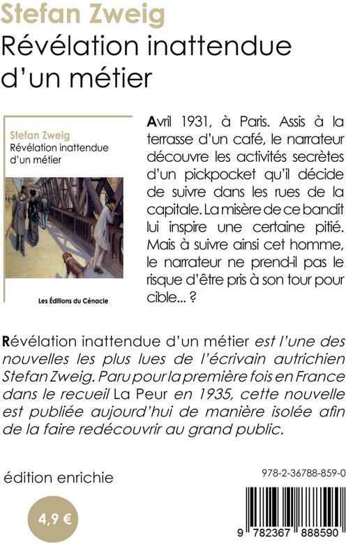 Quatrième de couverture de « Révélation inattendue d'un métier »