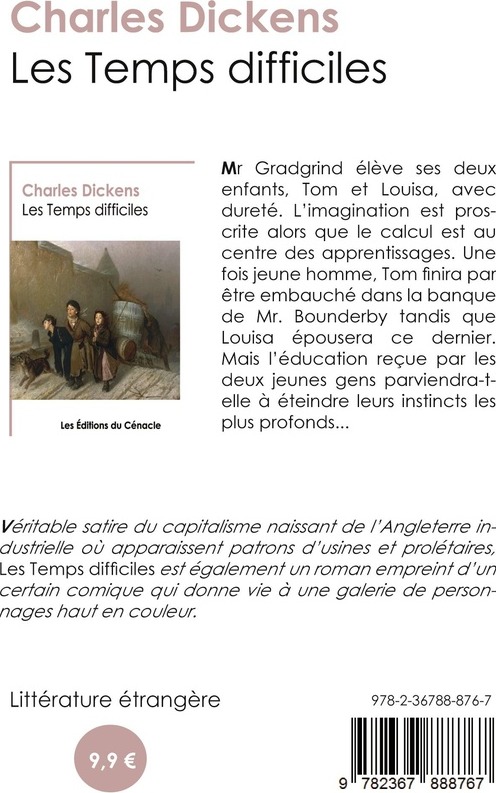 Quatrième de couverture de « Les temps difficiles »