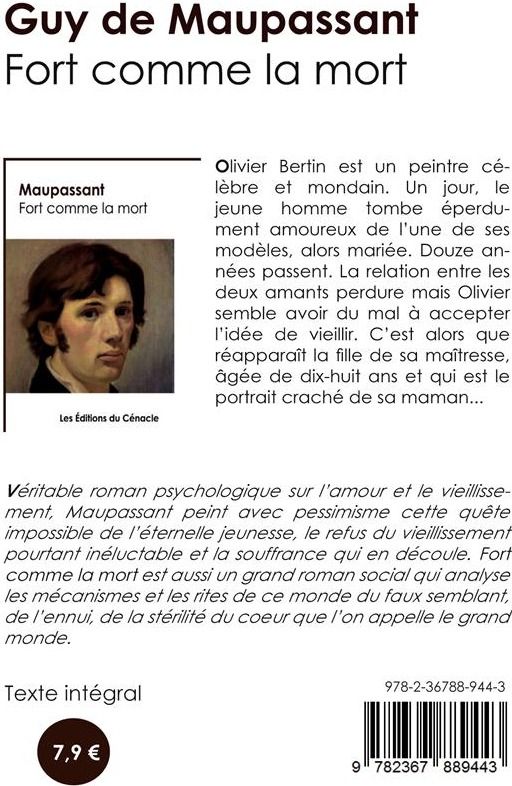 Quatrième de couverture de « Fort comme la mort »
