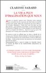 Quatrième de couverture de « La vie a plus d'imagination que nous : roman »