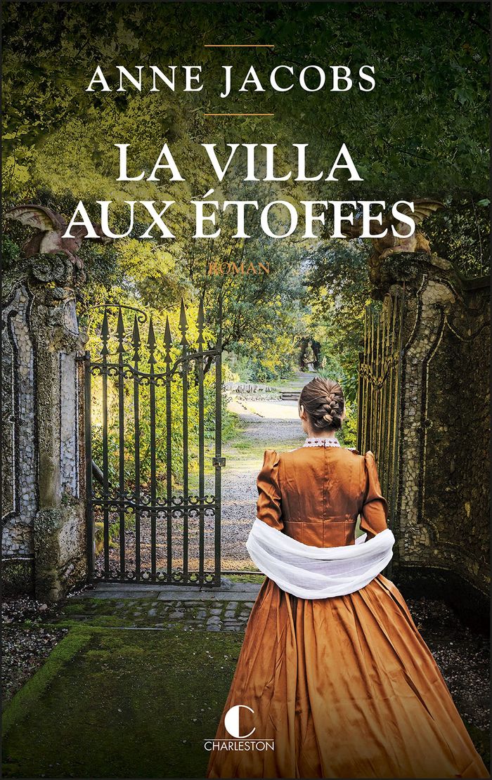 Couverture du livre « La villa aux étoffes : roman » de Anne Jacobs, librairie Les Contes Infusés à Corte