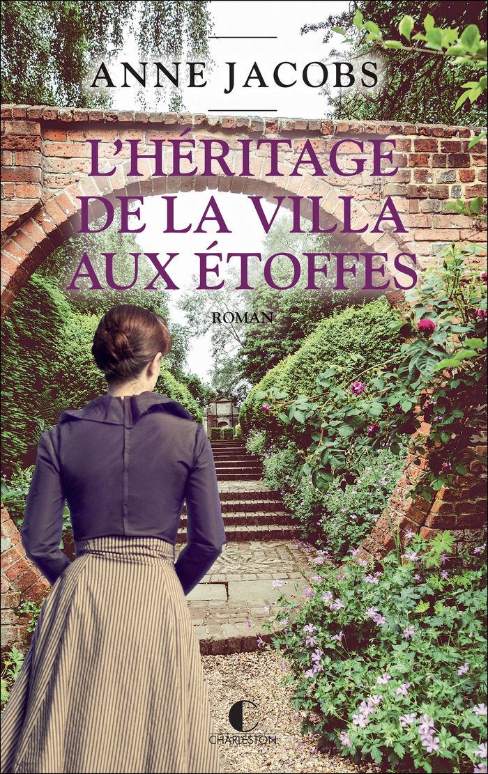 Couverture du livre « L'héritage de la villa aux étoffes : roman » de Anne Jacobs, librairie Les Contes Infusés à Corte