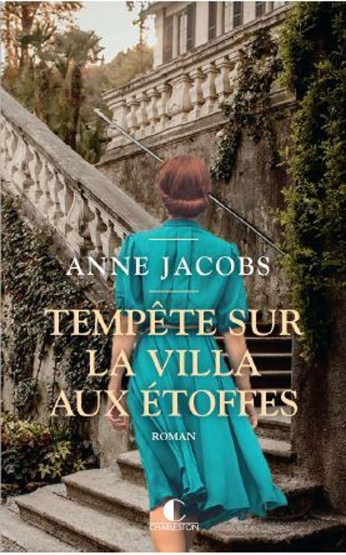 Couverture du livre « Tempête sur la villa aux étoffes : roman » de Anne Jacobs, librairie Les Contes Infusés à Corte