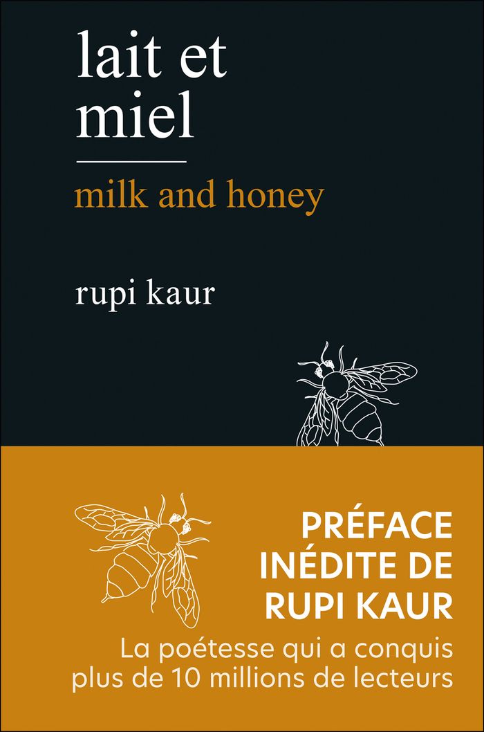 Couverture du livre « Lait et miel » de Rupi Kaur, librairie Les Contes Infusés à Corte