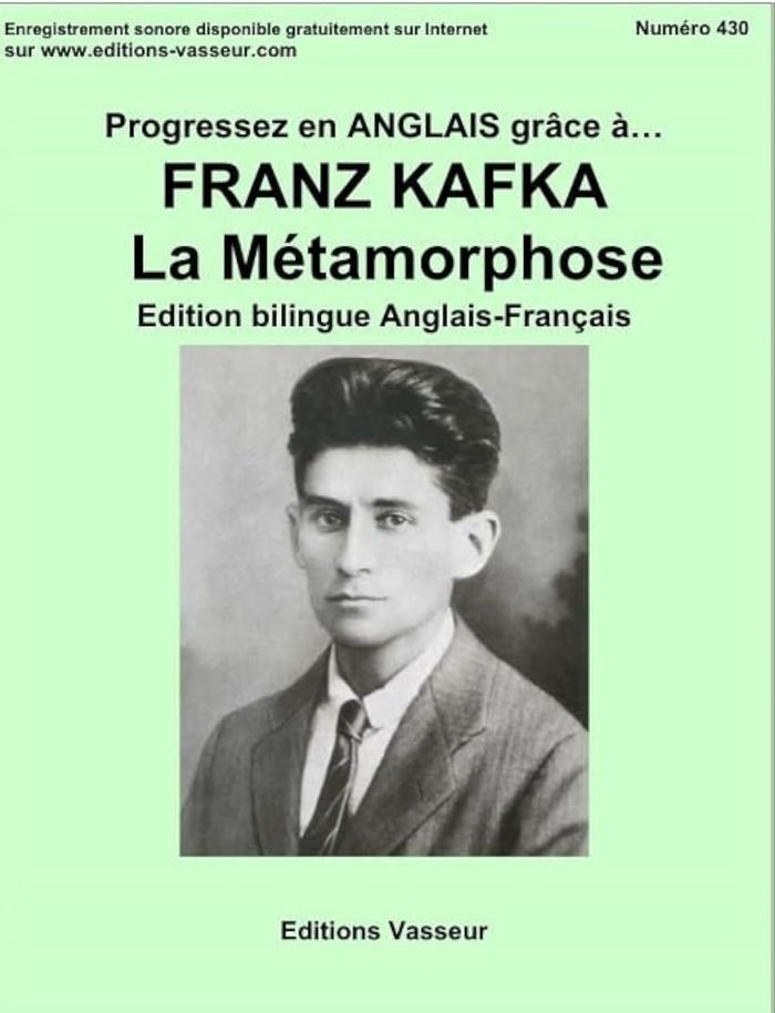 Couverture du livre « La métamorphose » de Franz Kafka, librairie Les Contes Infusés à Corte