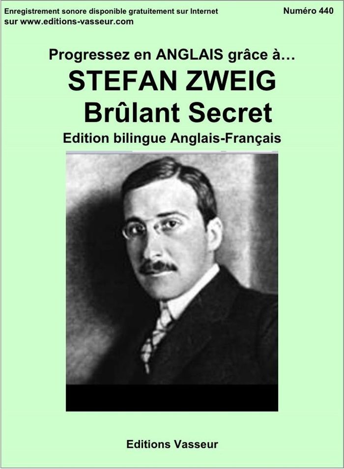 Couverture du livre « Brûlant secret » de Stefan Zweig, librairie Les Contes Infusés à Corte