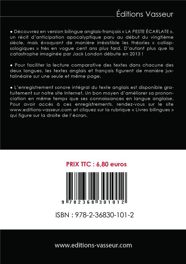 Quatrième de couverture de « LA PESTE ECARLATE »