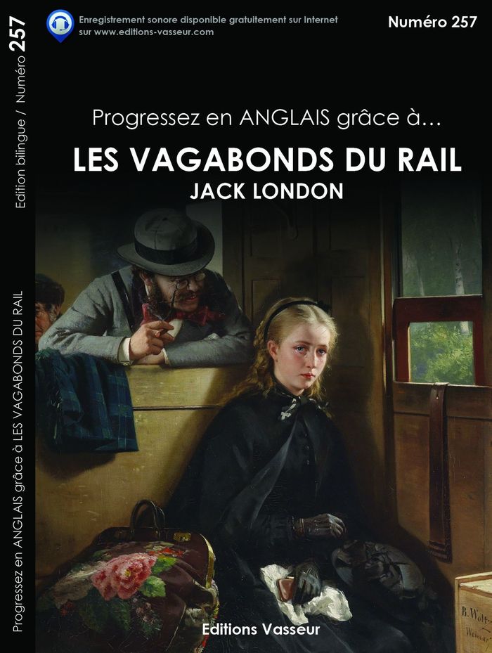 Couverture du livre « Les vagabonds du rail » de Jack London, librairie Les Contes Infusés à Corte
