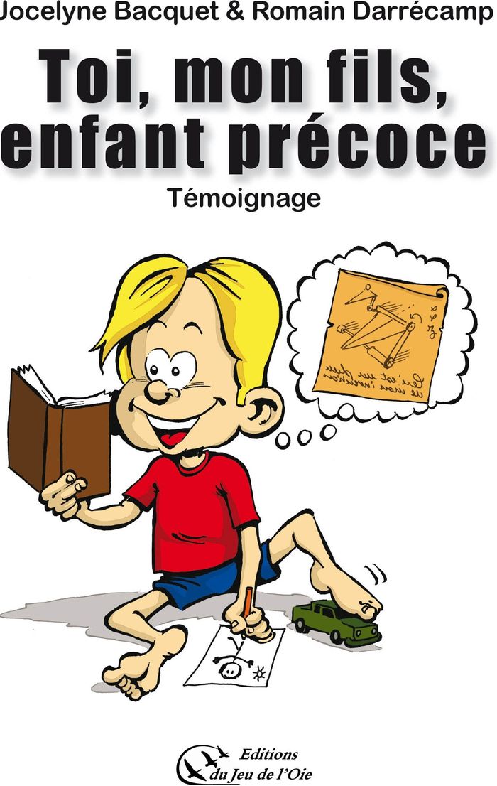 Couverture du livre « TOI, MON FILS, ENFANT PRECOCE » de Jocelyne Bacquet, librairie Les Contes Infusés à Corte