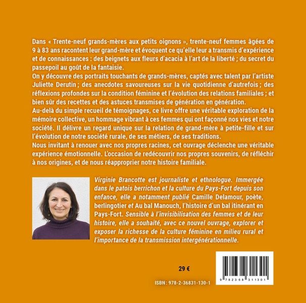 Quatrième de couverture de « Trente-neuf grands-mères aux petits oignons : La transmission entre femmes, de grand-mère à petite-fille »