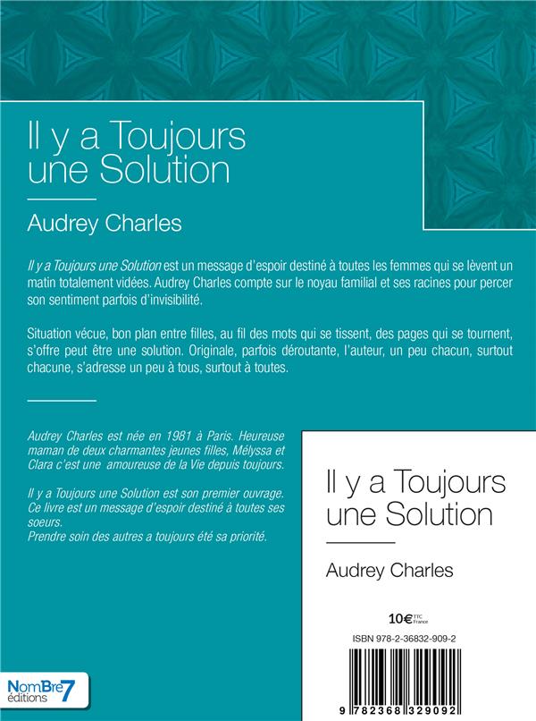 Quatrième de couverture de « IL Y A TOUJOURS UNE SOLUTION »
