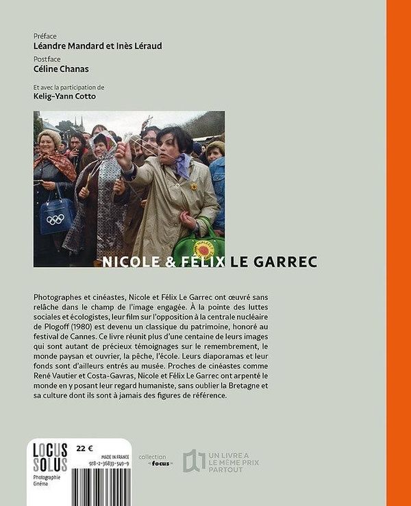 Quatrième de couverture de « Nicole & Félix Le Garrec : les images engagées »