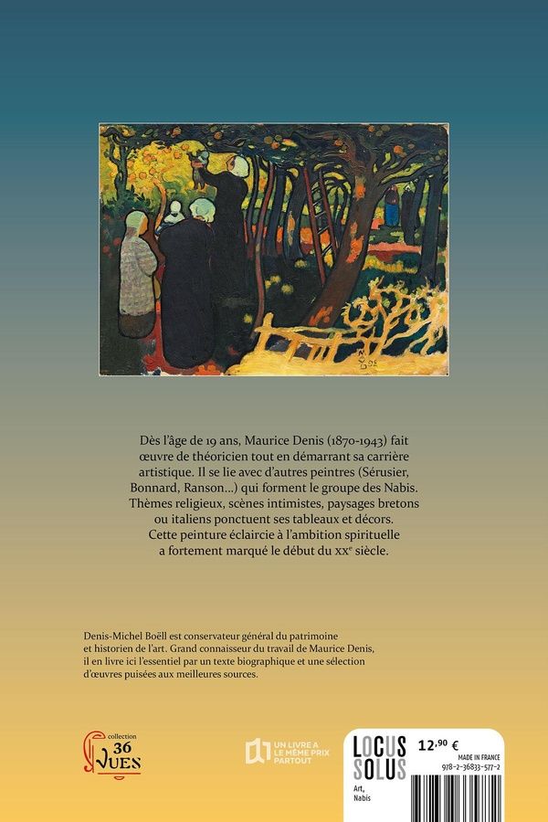 Quatrième de couverture de « Maurice Denis : les couleurs de la vie »