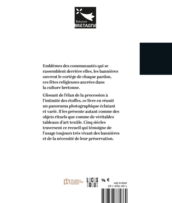 Quatrième de couverture de « Bannières : l'étoffe des pardons »