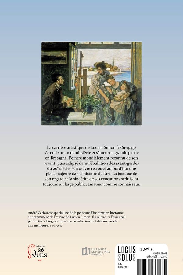 Quatrième de couverture de « Lucien Simon : entre deux siècles »