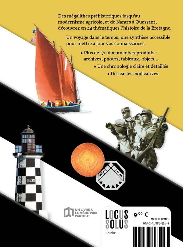 Quatrième de couverture de « Petite histoire de la Bretagne : de la préhistoire à nos jours »