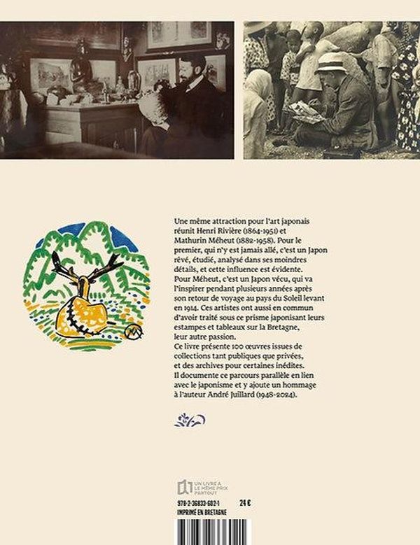 Quatrième de couverture de « Henri Rivière & Mathurin Méheut : Regards japonisants en Bretagne »