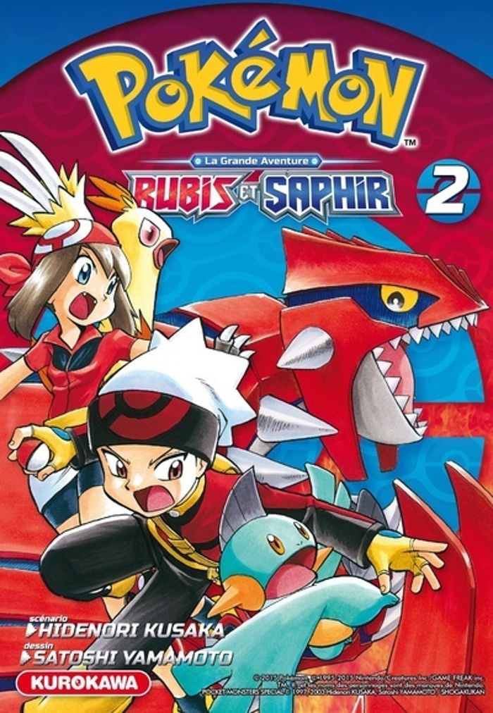 Couverture du livre « POKEMON RUBIS ET SAPHIR - TOME 2 » de Kusaka/yamamoto, librairie Les Contes Infusés à Corte
