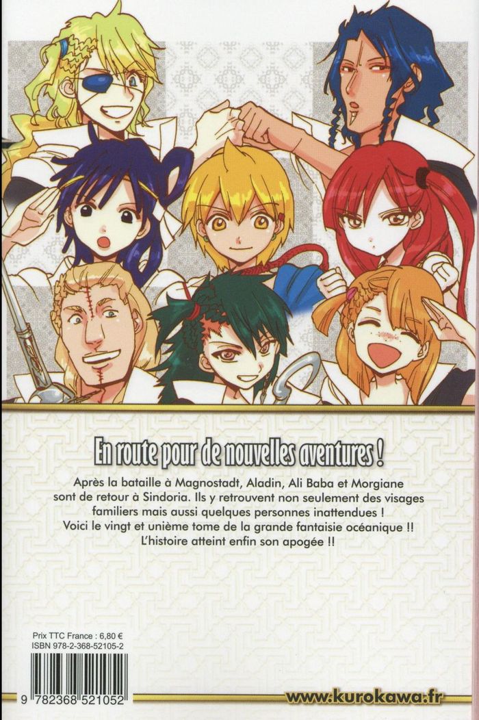 Quatrième de couverture de « MAGI - THE LABYRINTH OF MAGIC - TOME 21 »